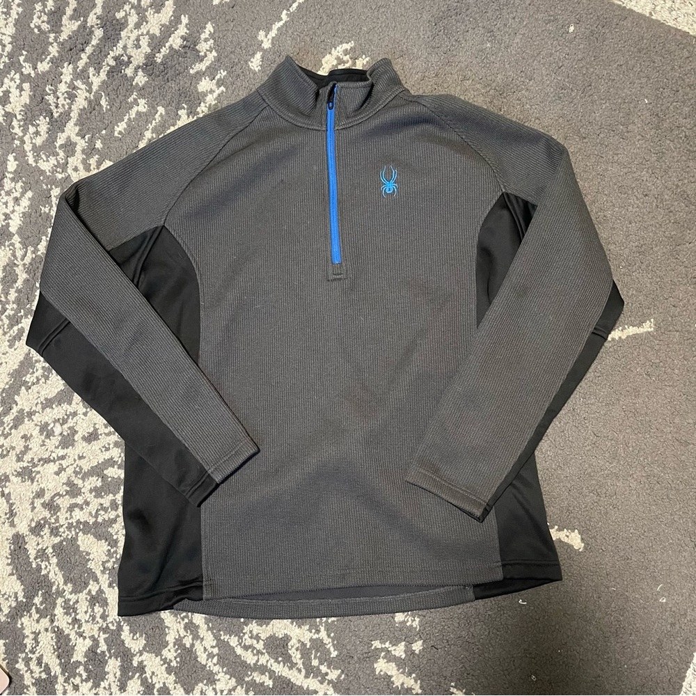 Spyder | Half Zip Sweatshirt in Grey and Blue